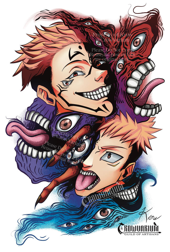 Jujutsu Kaisen Yuji/Sukuna Fanart