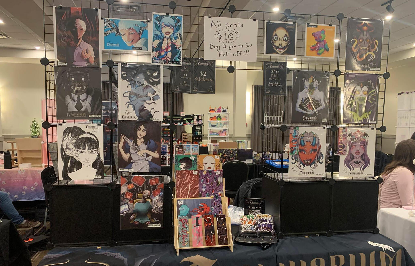 Small booth setup